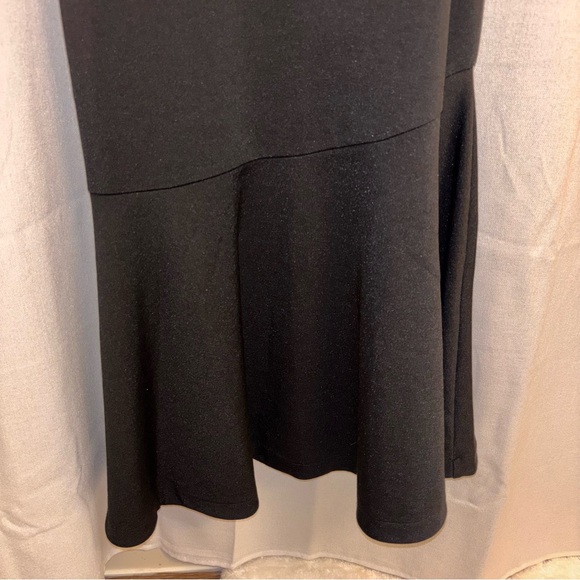 Anthropologie Ariana Square Neck Asymmetrical Ruffle Hem Dress - Picture 6 of 9